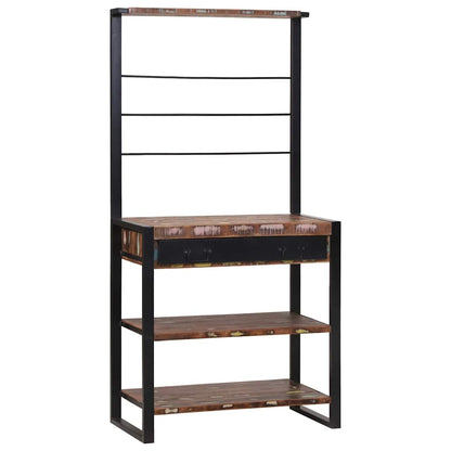 Küchenregal Mehrfarbig 80 x 40 x 160 cm Massivholz Altholz