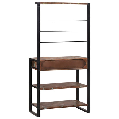 Küchenregal Mehrfarbig 80 x 40 x 160 cm Massivholz Altholz