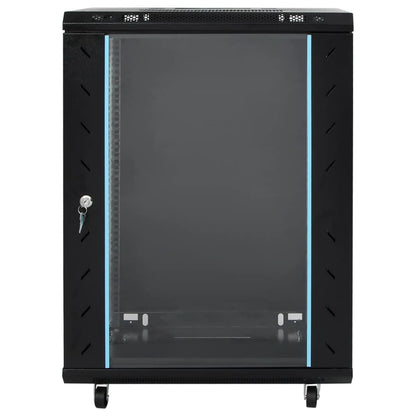 15U Netzwerkschrank 19" IP20 Schwarz 60x45x86 cm