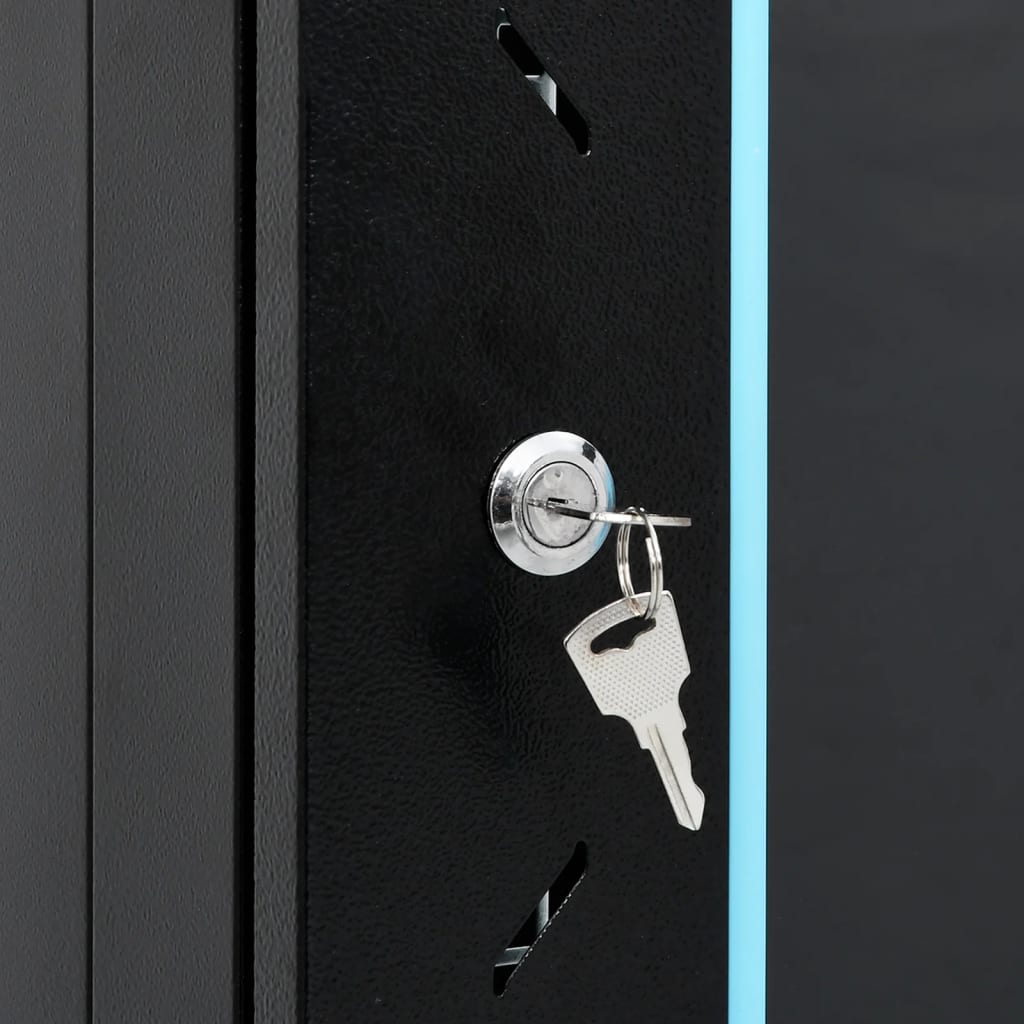 15U Netzwerkschrank 19" IP20 Schwarz 60x45x86 cm