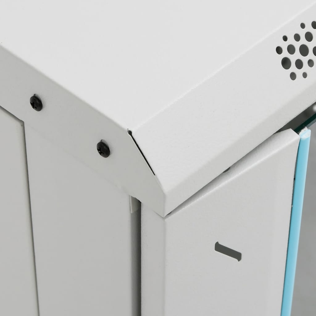 15U Netzwerkschrank 19" IP20 Grau 60x45x86 cm