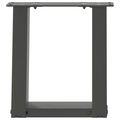 Couchtischbeine U-Form 2 Stk. Anthrazit 30x(30-31) cm Stahl