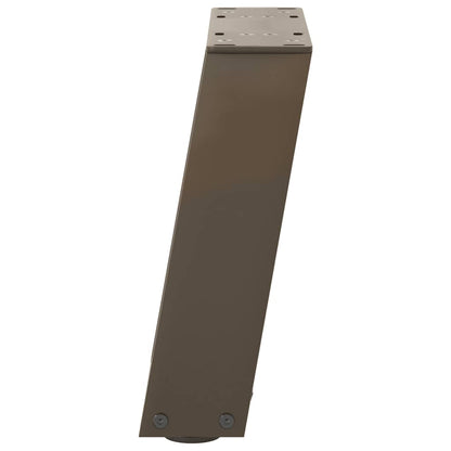 Couchtischbeine U-Form 2 Stk. Naturstahl 30x(30-31) cm Stahl