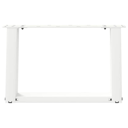 Couchtischbeine U-Form 2 Stk. Weiß 40x(30-31) cm Stahl