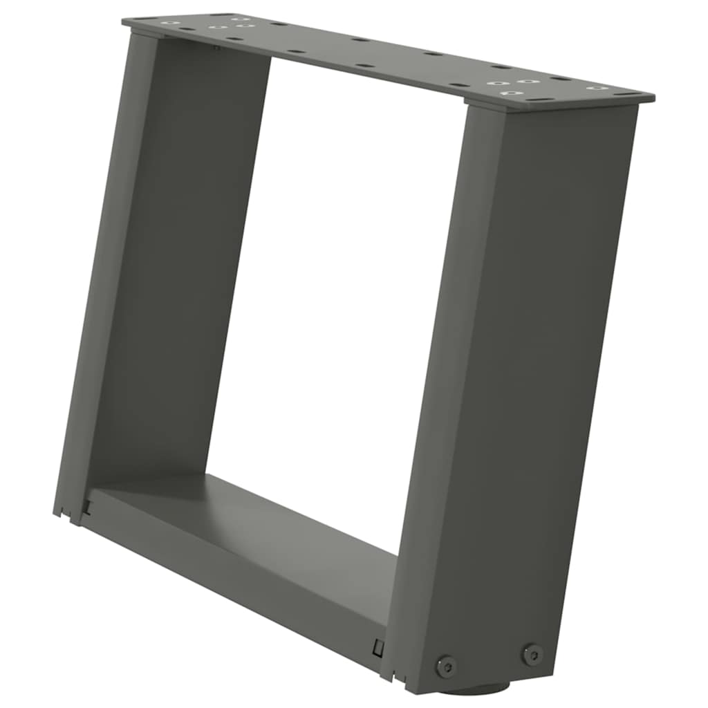 Couchtischbeine U-Form 2 Stk. Anthrazit 40x(30-31) cm Stahl