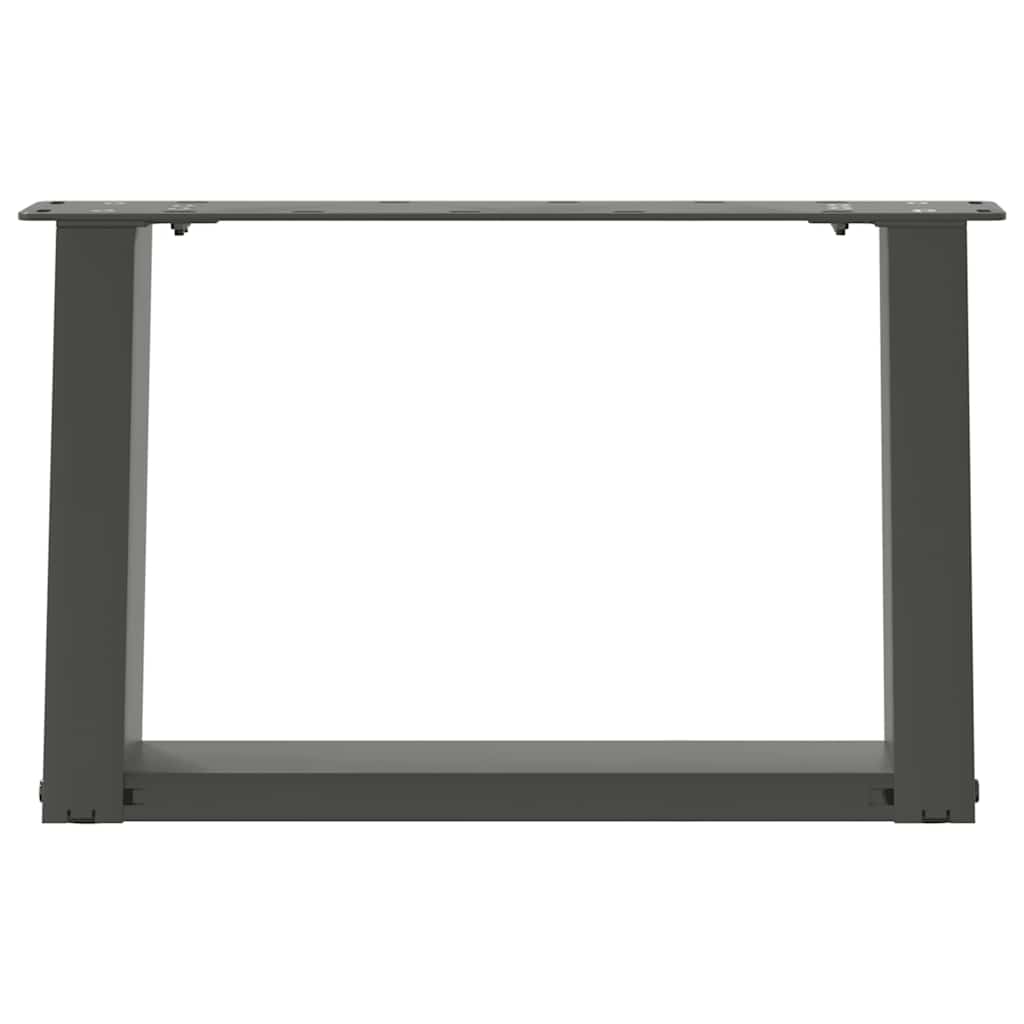Couchtischbeine U-Form 2 Stk. Anthrazit 40x(30-31) cm Stahl