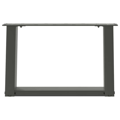Couchtischbeine U-Form 2 Stk. Anthrazit 40x(30-31) cm Stahl