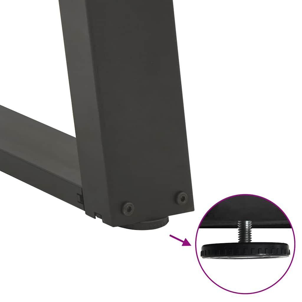 Couchtischbeine U-Form 2 Stk. Anthrazit 40x(30-31) cm Stahl