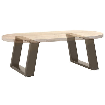 Couchtischbeine U-Form 2 Stk. Naturstahl 40x(30-31) cm Stahl