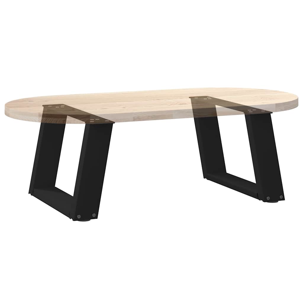 Couchtischbeine U-Form 2 Stk. Schwarz 50x(30-31) cm Stahl