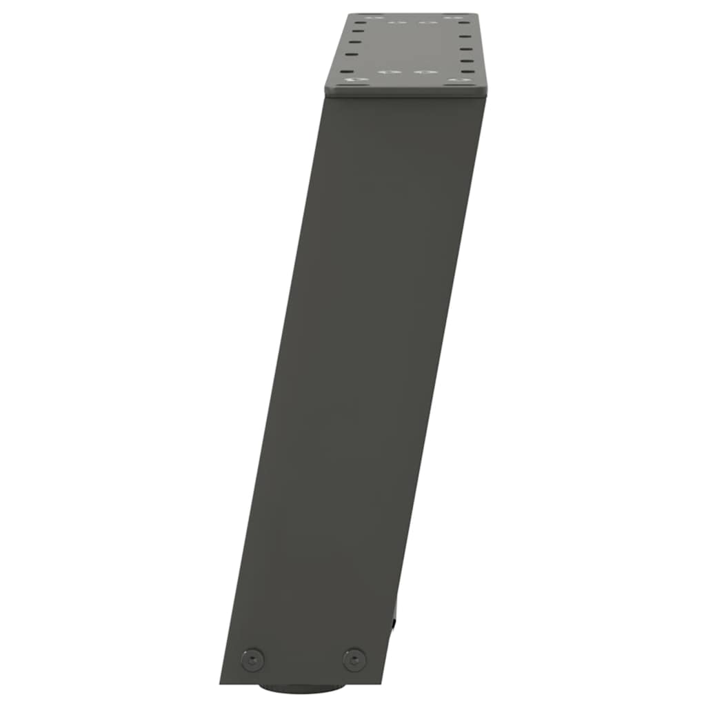 Couchtischbeine U-Form 2 Stk. Anthrazit 50x(30-31) cm Stahl