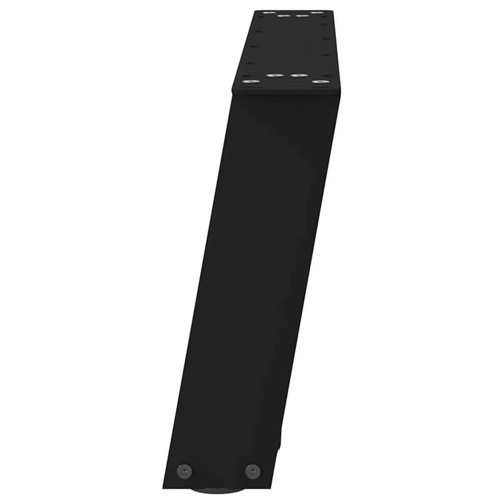 Couchtischbeine U-Form 2 Stk. Schwarz 60x(30-31) cm Stahl