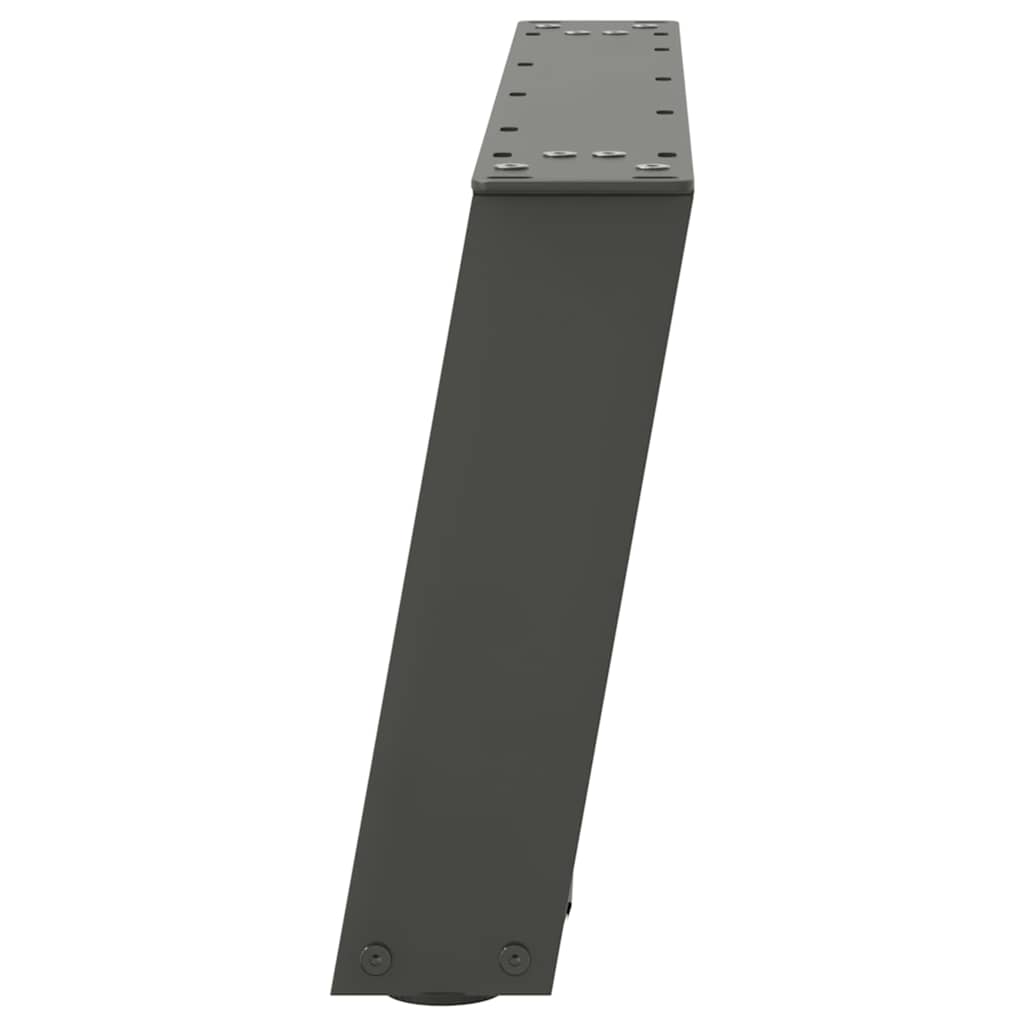 Couchtischbeine U-Form 2 Stk. Anthrazit 60x(30-31) cm Stahl