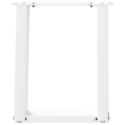 Couchtischbeine U-Form 2 Stk. Weiß 28x(42-43) cm Stahl