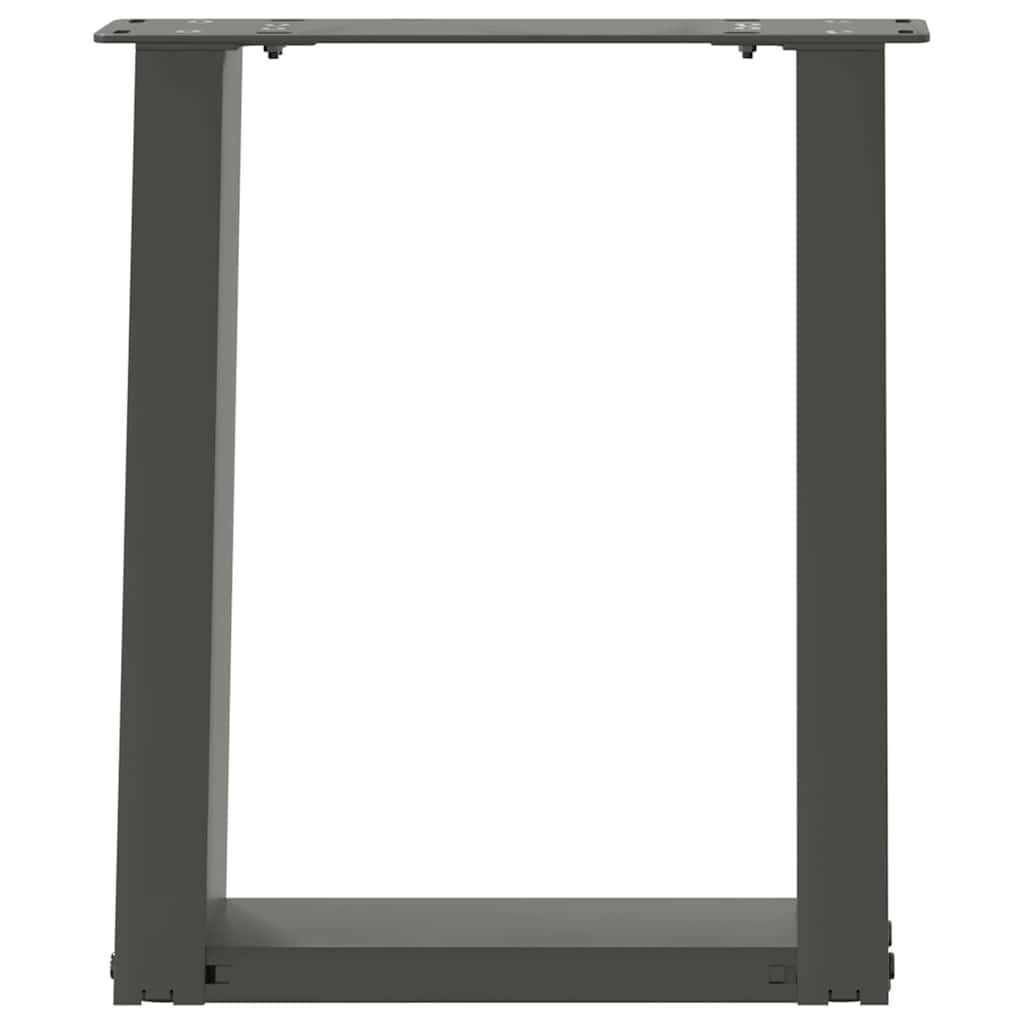 Couchtischbeine U-Form 2 Stk. Anthrazit 28x(42-43) cm Stahl