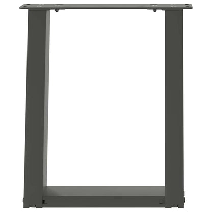 Couchtischbeine U-Form 2 Stk. Anthrazit 28x(42-43) cm Stahl