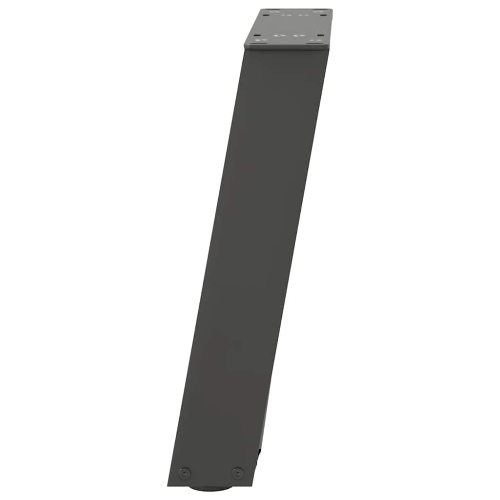 Couchtischbeine U-Form 2 Stk. Anthrazit 28x(42-43) cm Stahl