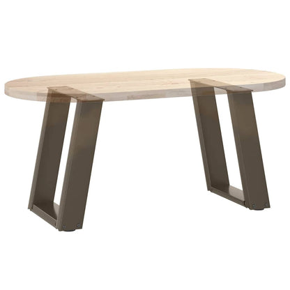 Couchtischbeine U-Form 2 Stk. Naturstahl 28x(42-43) cm Stahl