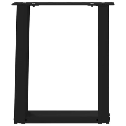 Couchtischbeine U-Form 2 Stk. Schwarz 38x(42-43) cm Stahl