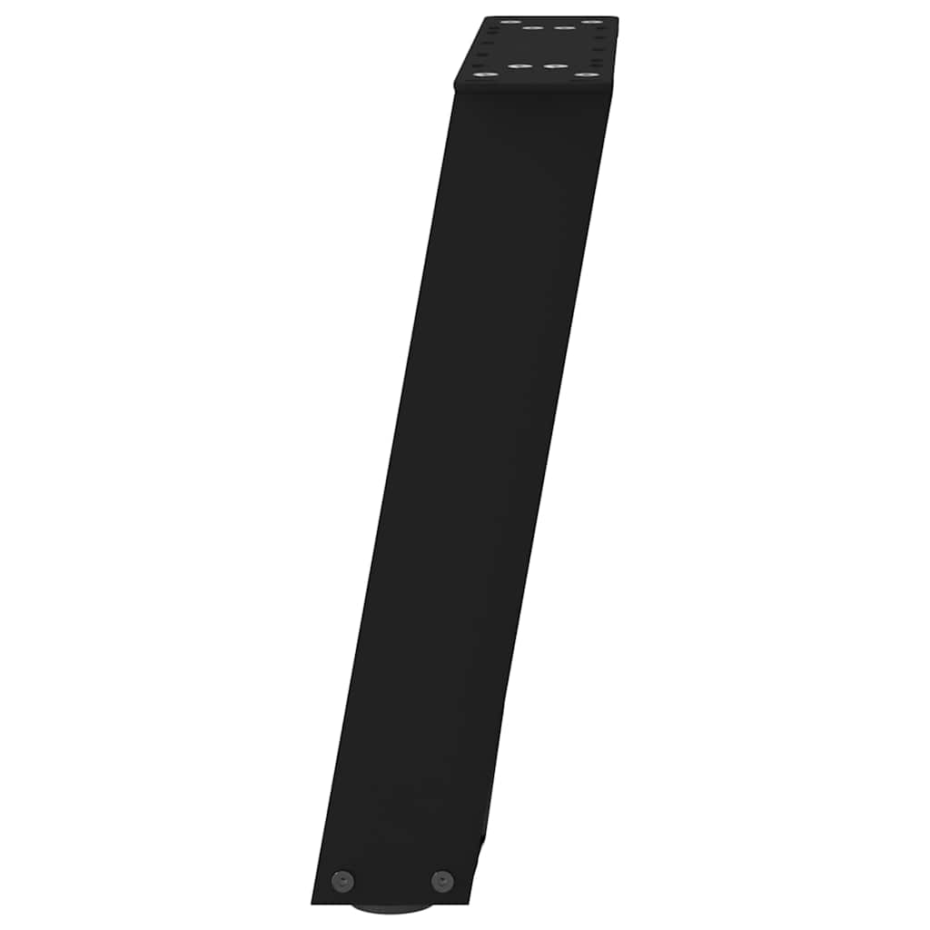 Couchtischbeine U-Form 2 Stk. Schwarz 38x(42-43) cm Stahl