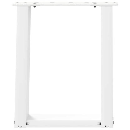Couchtischbeine U-Form 2 Stk. Weiß 38x(42-43) cm Stahl