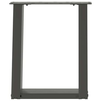 Couchtischbeine U-Form 2 Stk. Anthrazit 38x(42-43) cm Stahl