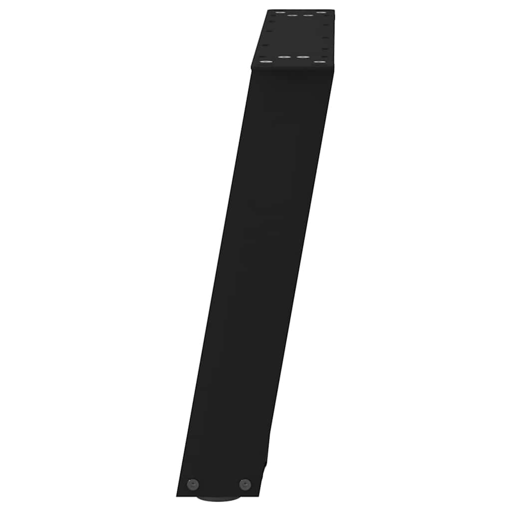 Couchtischbeine U-Form 2 Stk. Schwarz 50x(42-43) cm Stahl