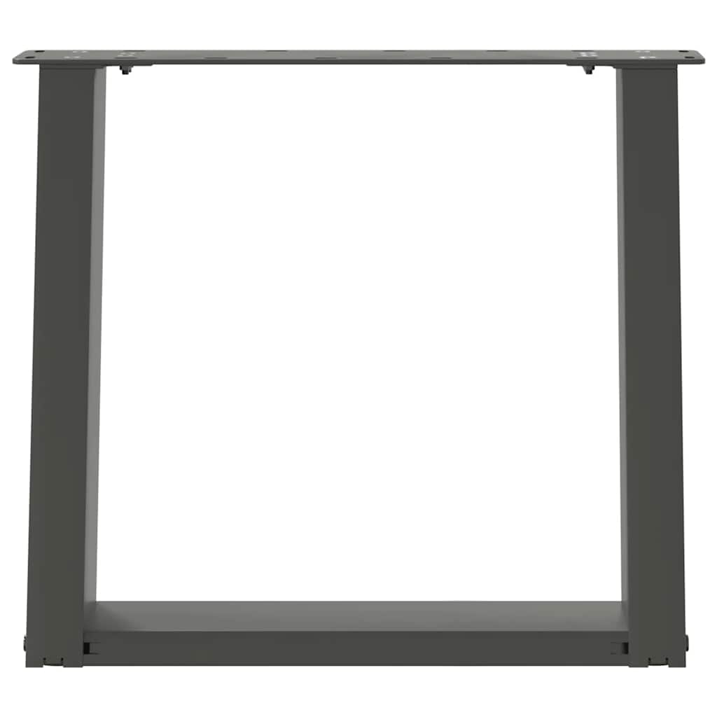 Couchtischbeine U-Form 2 Stk. Anthrazit 50x(42-43) cm Stahl