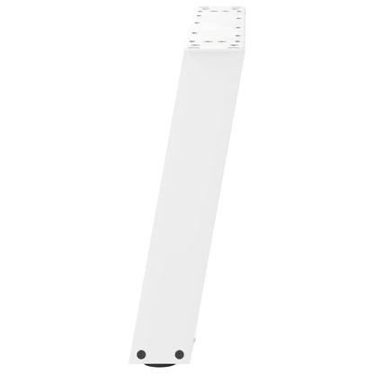 Couchtischbeine U-Form 2 Stk. Weiß 60x(42-43) cm Stahl