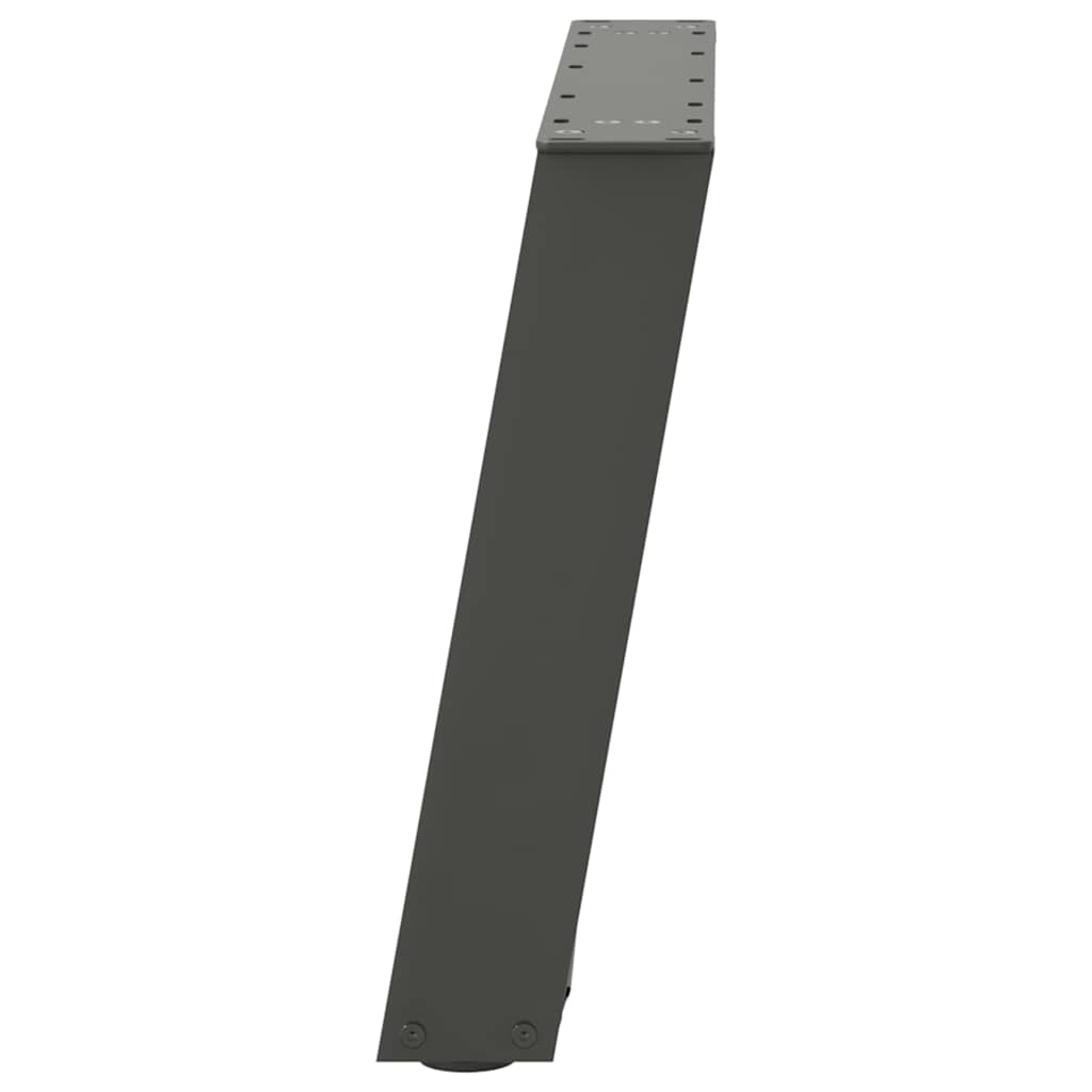 Couchtischbeine U-Form 2 Stk. Anthrazit 60x(42-43) cm Stahl