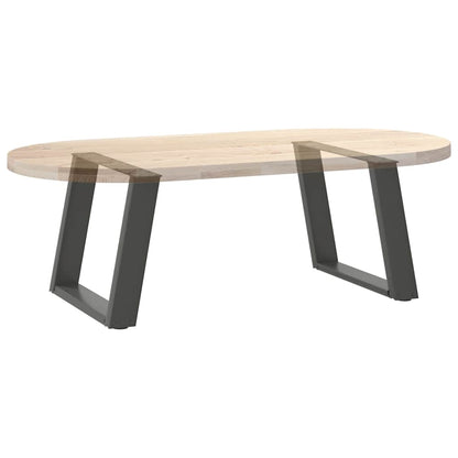 Couchtischbeine U-Form 2 Stk. Anthrazit 60x(42-43) cm Stahl