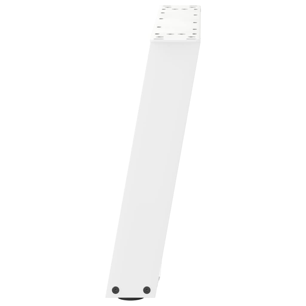 Couchtischbeine U-Form 2 Stk. Weiß 70x(42-43) cm Stahl