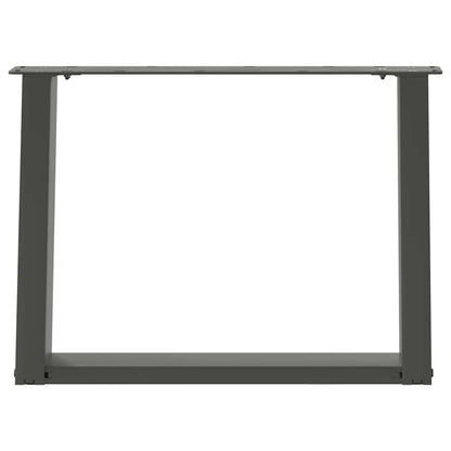 Couchtischbeine U-Form 2 Stk. Anthrazit 70x(42-43) cm Stahl