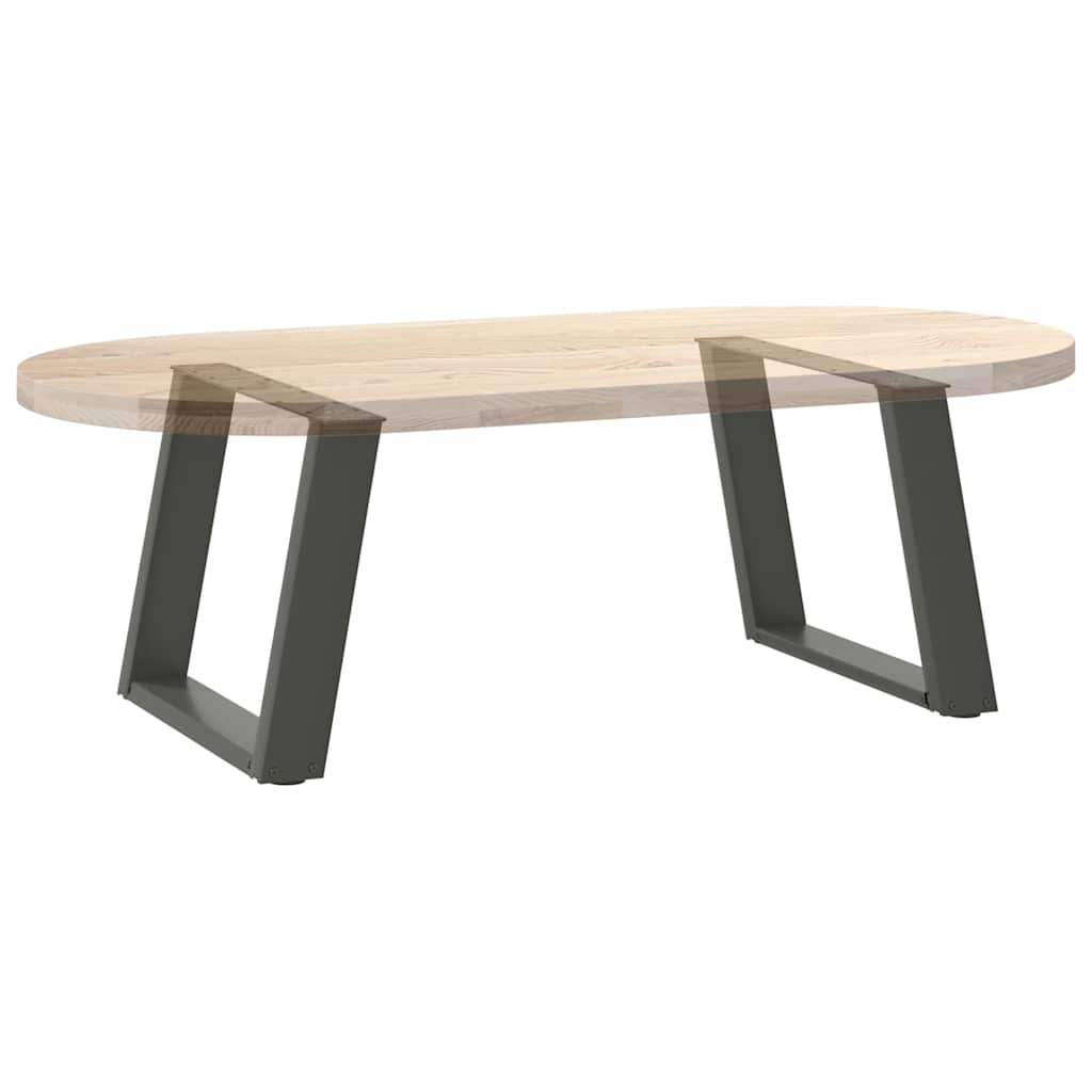 Couchtischbeine U-Form 2 Stk. Anthrazit 70x(42-43) cm Stahl