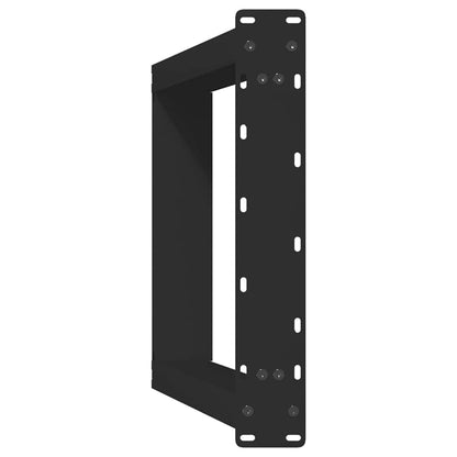 Konsolentischbeine U-Form 2 Stk. Schwarz 38x(72-73) cm Stahl