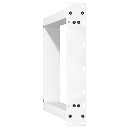 Konsolentischbeine U-Form 2 Stk. Weiß 38x(72-73) cm Stahl