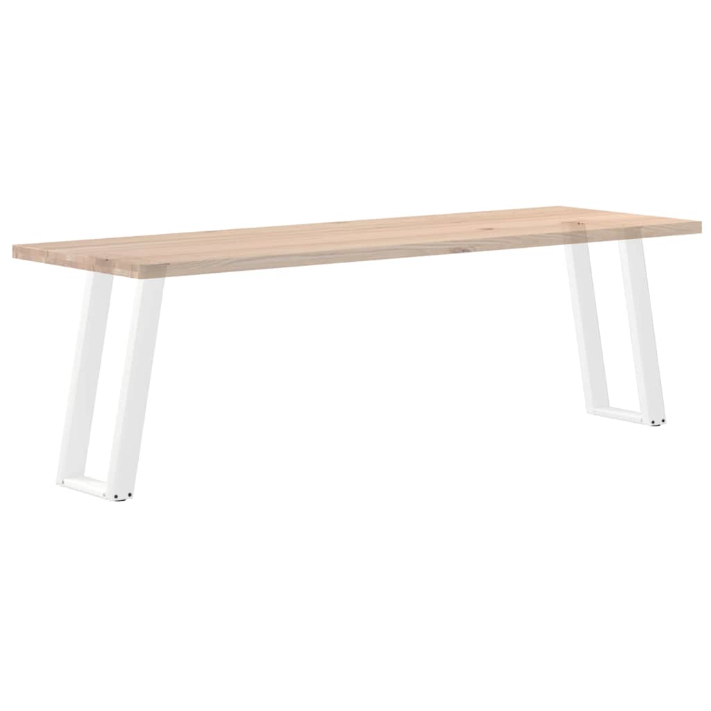 Konsolentischbeine U-Form 2 Stk. Weiß 38x(72-73) cm Stahl