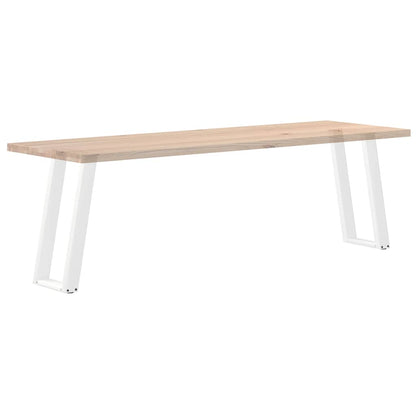 Konsolentischbeine U-Form 2 Stk. Weiß 38x(72-73) cm Stahl