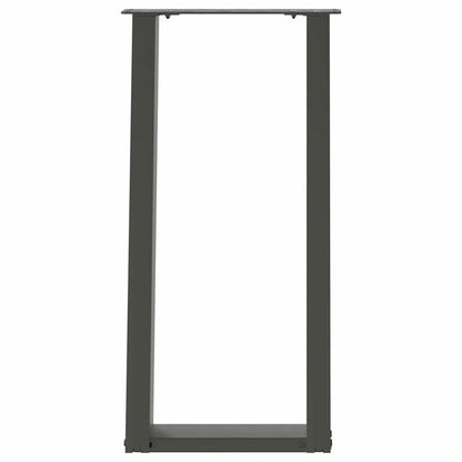 Konsolentischbeine U-Form 2 Stk. Anthrazit 38x(72-73) cm Stahl