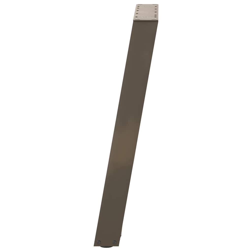 Konsolentischbeine U-Form 2 Stk. Naturstahl 38x(72-73) cm Stahl