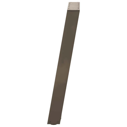 Esstischbeine U-Form 2 Stk. Naturstahl 50x(72-73) cm Stahl