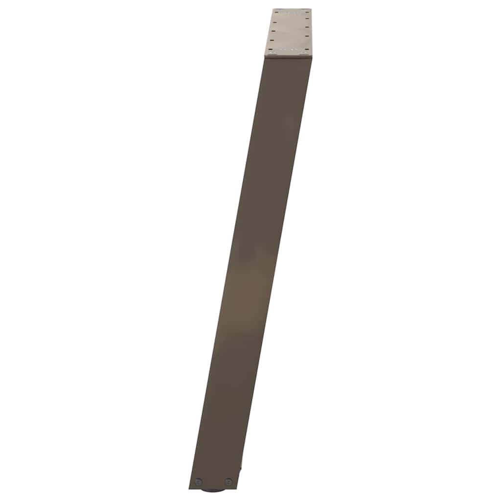 Esstischbeine U-Form 2 Stk. Naturstahl 80x(72-73) cm Stahl