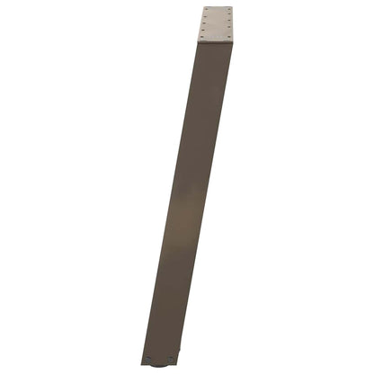 Esstischbeine U-Form 2 Stk. Naturstahl 80x(72-73) cm Stahl