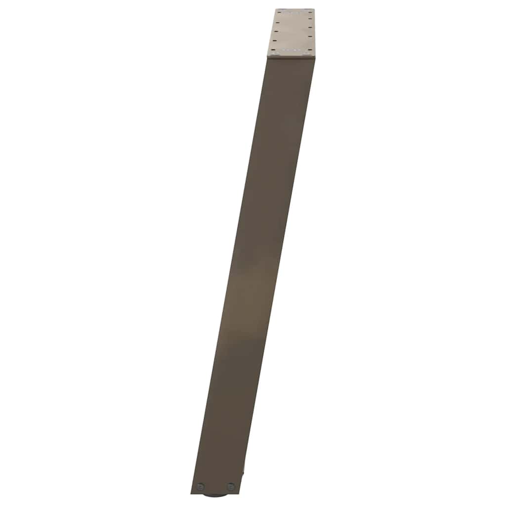 Esstischbeine U-Form 2 Stk. Naturstahl 90x(72-73) cm Stahl