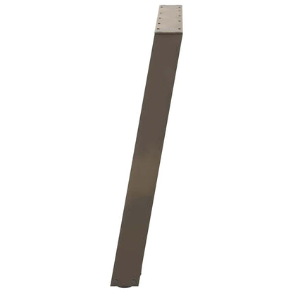 Esstischbeine U-Form 2 Stk. Naturstahl 90x(72-73) cm Stahl