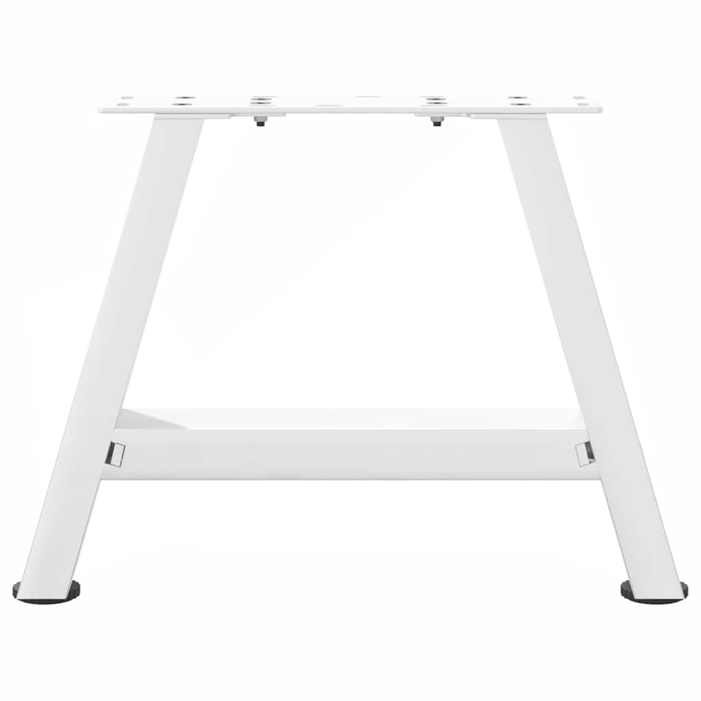 Couchtischbeine A-Form 2 Stk. Weiß 30x(30-31) cm Stahl