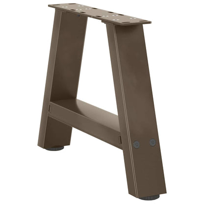 Couchtischbeine A-Form 2 Stk. 30x(30-31) cm Stahl