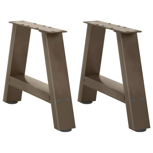 Couchtischbeine A-Form 2 Stk. 40x(30-31) cm Stahl