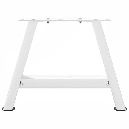Couchtischbeine A-Form 2 Stk. Weiß 50x(30-31) cm Stahl