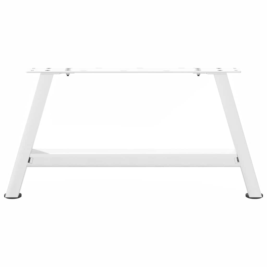 Couchtischbeine A-Form 2 Stk. Weiß 70x(30-31) cm Stahl